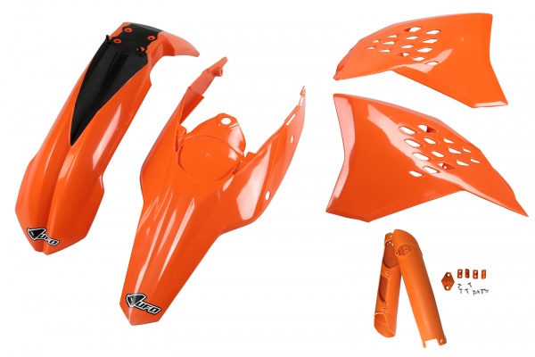 Full Plastic Kit orange for Ktm EXC 125 - EXC 200 - EXC 250 - EXC-F 250 - EXC 300 - EXC-F 350 - EXC-F 450 - EXC-F 500 - XCF-...